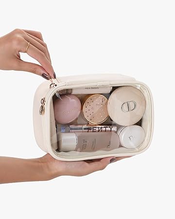 Photo 1 of  Clear Makeup Bag,Travel Makeup Bag -