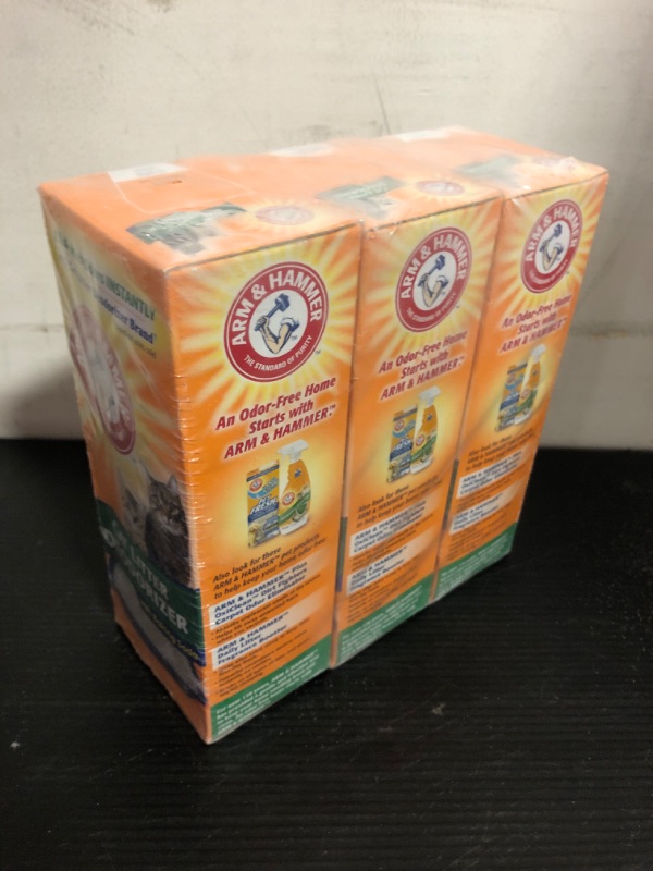 Photo 1 of ARM & HAMMER Cat Litter Deodorizer With Activated Baking Soda 20 oz (Pack of 5)