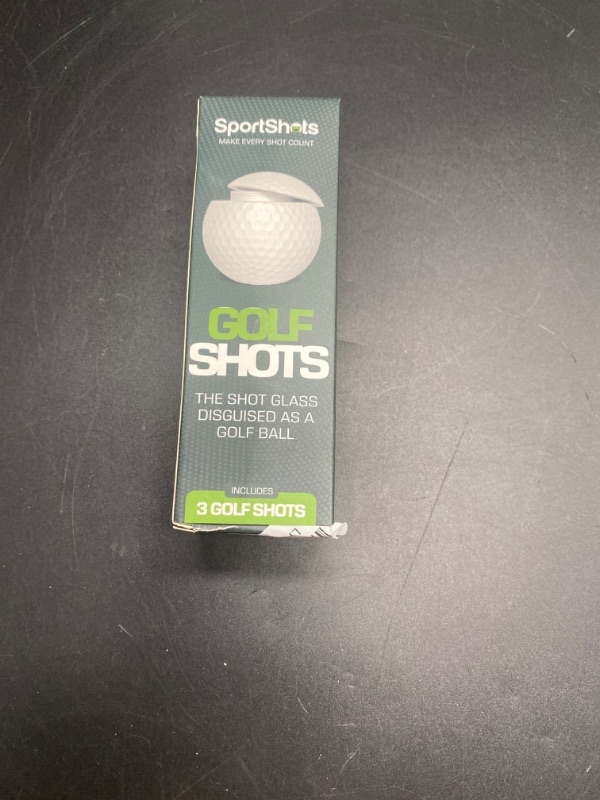 Photo 2 of Golf Shots - Golf Ball Shaped Shot Glass, White