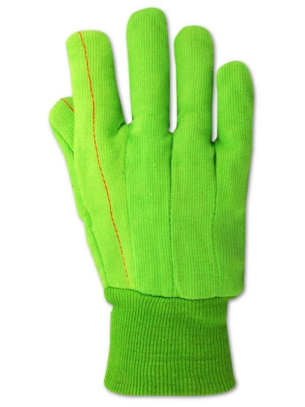 Photo 1 of MAGID MultiMaster Double Palm Canvas Gloves with Knit Wrist, 12 Pairs, Size Men's (Fits Large)