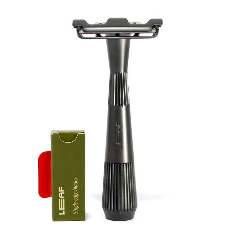 Photo 1 of Leaf Shave | Thorn Razor, Black - Eco-Friendly Razor for Men & Women, Single-Blade Safety Razor with Stainless Steel Blades, Recommended for Face Shavers with Coarser Hair