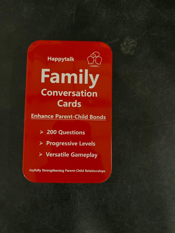 Photo 2 of Conversation Cards for Kids - 200 Engaging Questions in Family Conversation Cards to Strengthen Parent-Child Relationships, Perfect Conversation Starters for Meaningful Talks