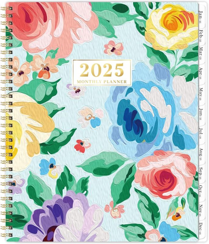 Photo 1 of 2025 Monthly Planner/Calendar - 2025 Planner Monthly, Jan. 2025 to Dec. 2025, 9'' x 11'', 12 Monthly Planner 2025, Monthly Tabs, Notes Pages, Back Pocket