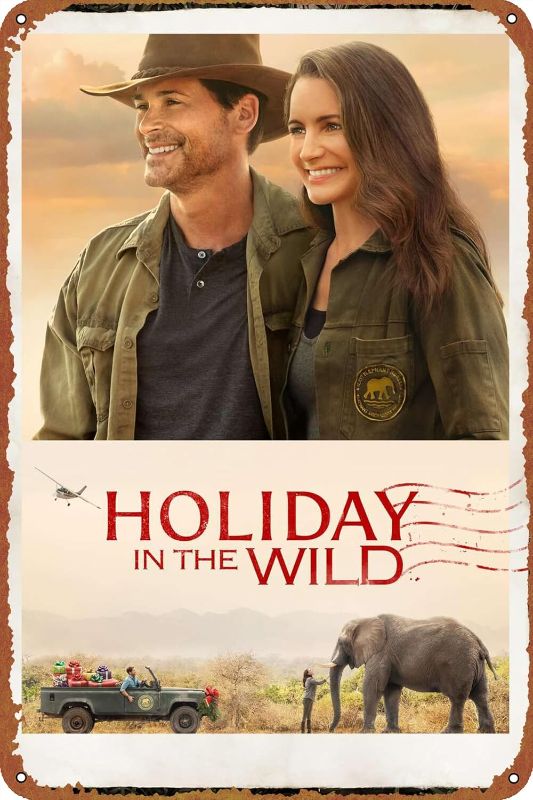 Photo 1 of Holiday in the Wild Movie Poster Metal Plaque Tin Sign,Vintage Metal Pub Club Cafe bar Home Wall Art Decoration Poster Retro 8x12 inches