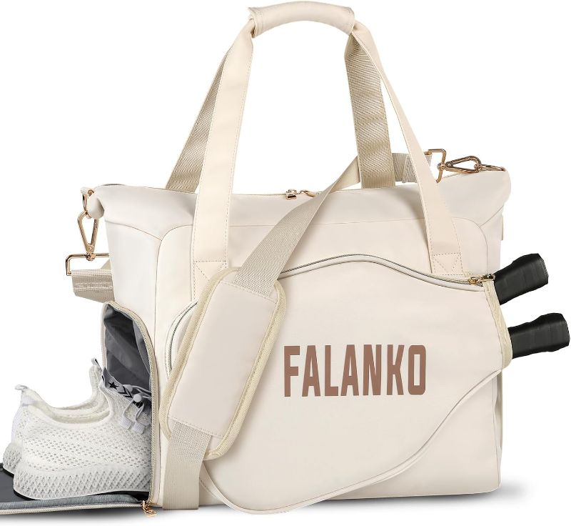 Photo 1 of FALANKO Pickleball Bag,Pickleball Paddle Bag for Women Men,Pickleball Tote Bag with Shoe Compartment for gym, travel