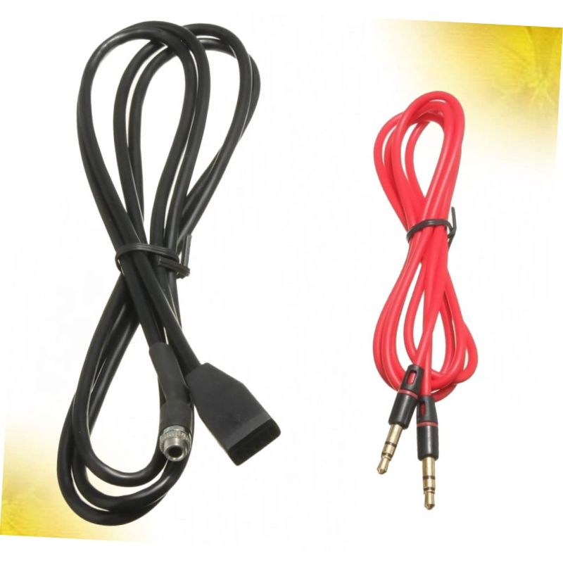 Photo 1 of 2 Pcs Automobile Audio Cable Aux Wire Mp3 E46 Car