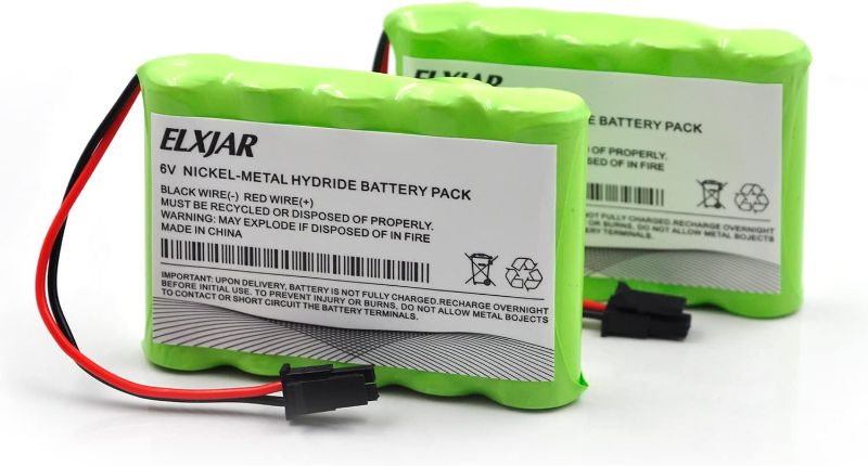 Photo 1 of (2-Pack) 6V 2500mAh AAA 600-XTI-BAT NI-MH Battery Replacement for GE Interlogix Simon XTi Wireless Control Panel, Simon XTi, XTi-5 Control Panel