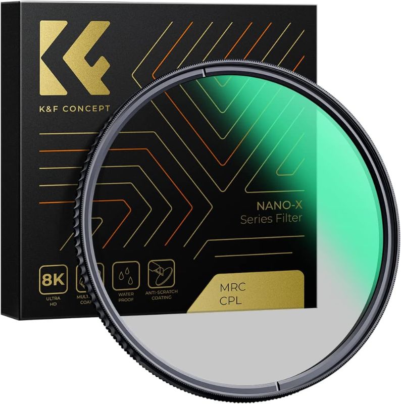 Photo 1 of K&F Concept 72mm Circular Polarizers Filter Polarizing Filter 28 Multi-Layer Coated Super Slim High Definition CPL Lens Filter (Nano-X Series)