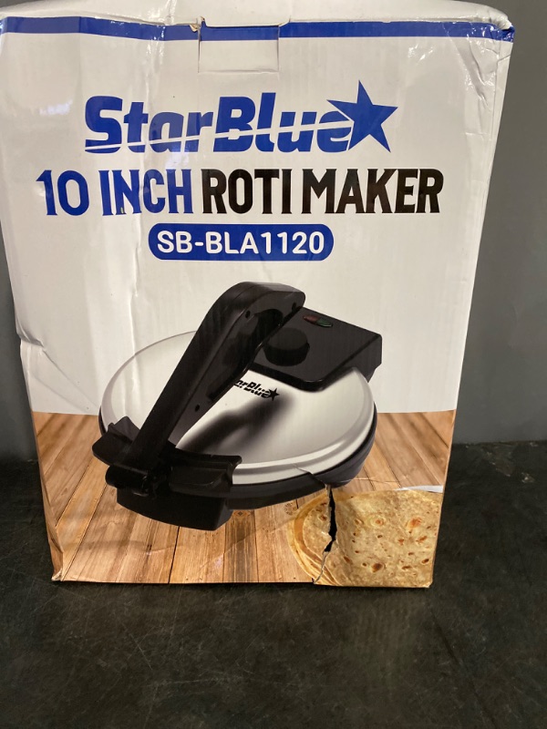 Photo 3 of 10inch Roti Maker by StarBlue with FREE Roti Warmer - The automatic Stainless Steel Non-Stick Electric machine to make Indian style Chapati, Tortilla, Roti AC 120V 60Hz 1200W