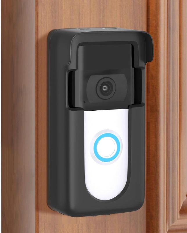 Photo 1 of Adhesive Doorbell Mount Compatible with Video Doorbell 1/2/3/3 Plus/4/(2020 Release)/(2023 Release), No-Drill Door Mount Cover Holder Accessories, Easy Installation, Not Block Doorbell Sensor