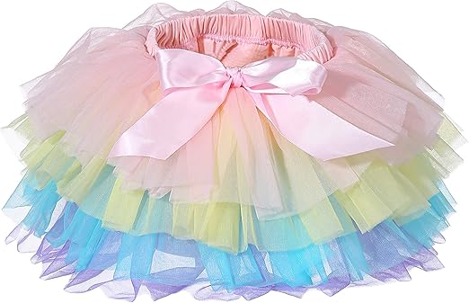 Photo 1 of Baby Girls Tutu Skirt Headband Set Toddler Ruffle Tulle Diaper Covers 6-24 Month