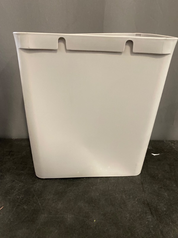 Photo 1 of Hanging Trash Can, 2.4 Gallon Kitchen Compost Bin, Garbage Can for Kitchen, Kitchen Trash Can with Lid, Wall Mounted Trash Can, for Cupboard, Bathroom, Under Sink, Gray ULTB820G9