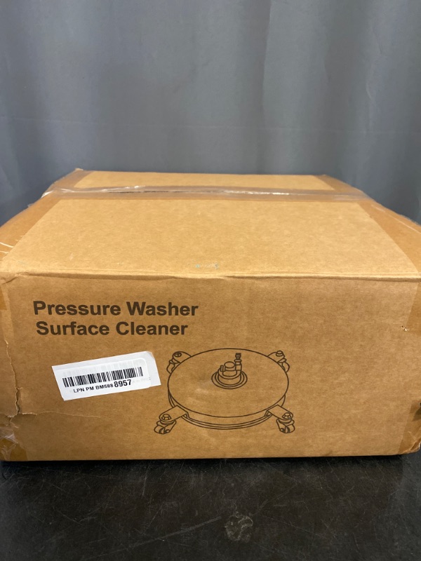 Photo 3 of 4" Pressure Washer Surface Cleaner with 4 Wheels - Stainless Steel Surface Cleaner for Pressure Washer Attachment for Concrete, Patio, Sidewalk, Deck and Driveways - PWS14