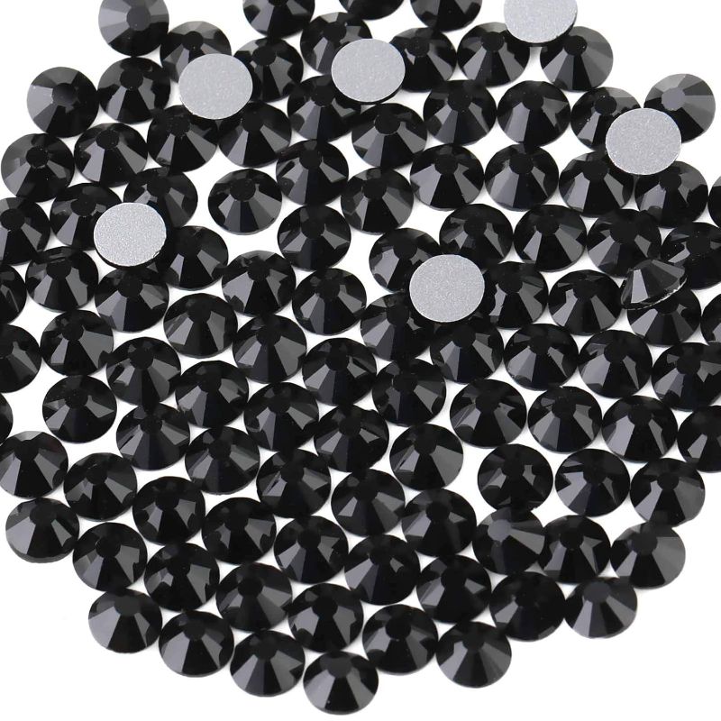 Photo 2 of 30 PCS Cup Screw-in Hanger Hooks with Safety Buckle, Windproof Screw Hooks Perfect for Hanging Outdoor String Lights, Plants, and Patio Lights,for Ceiling and Wall Mount, 2.2 Inches in Silver
&&
Flat Back Crystal Rhinestones Round Gems, Black (4.6-4.8mm) 