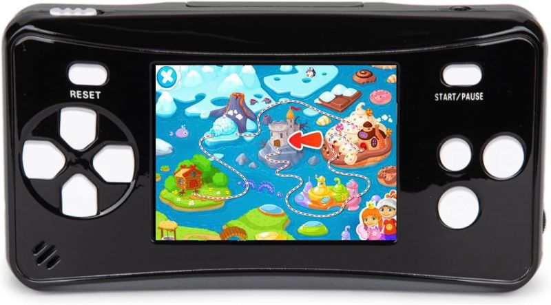 Photo 1 of Handheld Game for Kids Portable Retro Video Game Player Built-in 182 Classic Games 2.5 inches LCD Screen Family Recreation Arcade Gaming System Birthday Present for Children