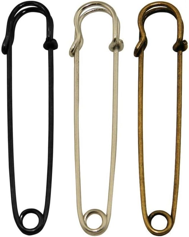 Photo 1 of 3/4” GHT Female x 3/4” NPT Male Connector, GHT to NPT Adapter Brass Fitting, Garden Hose Adapter, Industrial Metal Brass Garden Hose to Pipe Fittings Connect (2 Pack)
&&
12pcs Extra-Large 4inch Steel Safety Pins - Blankets, Skirts, Kilts, Crafts (4inch, 4
