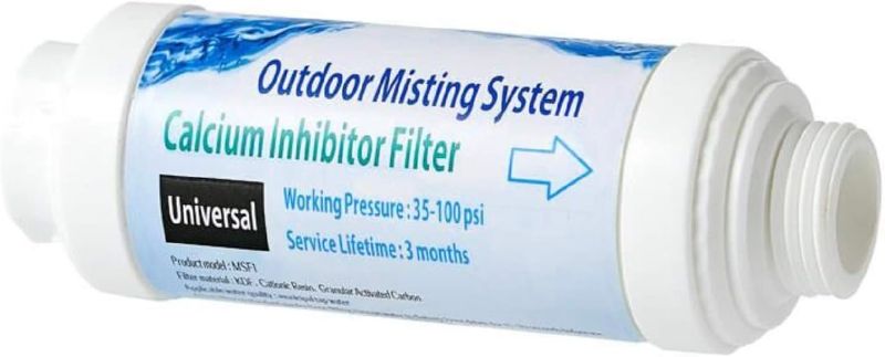 Photo 1 of H&G lifestyles Misting System Calcium Inhibitor Filter for Patio Misters Inline Water Filter Effectively Reduce Hard Water Spots, Soften Water, Upgraded Formula