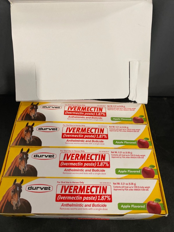 Photo 2 of Durvet 12-Pack Ivermectin Dewormer Paste for Horses