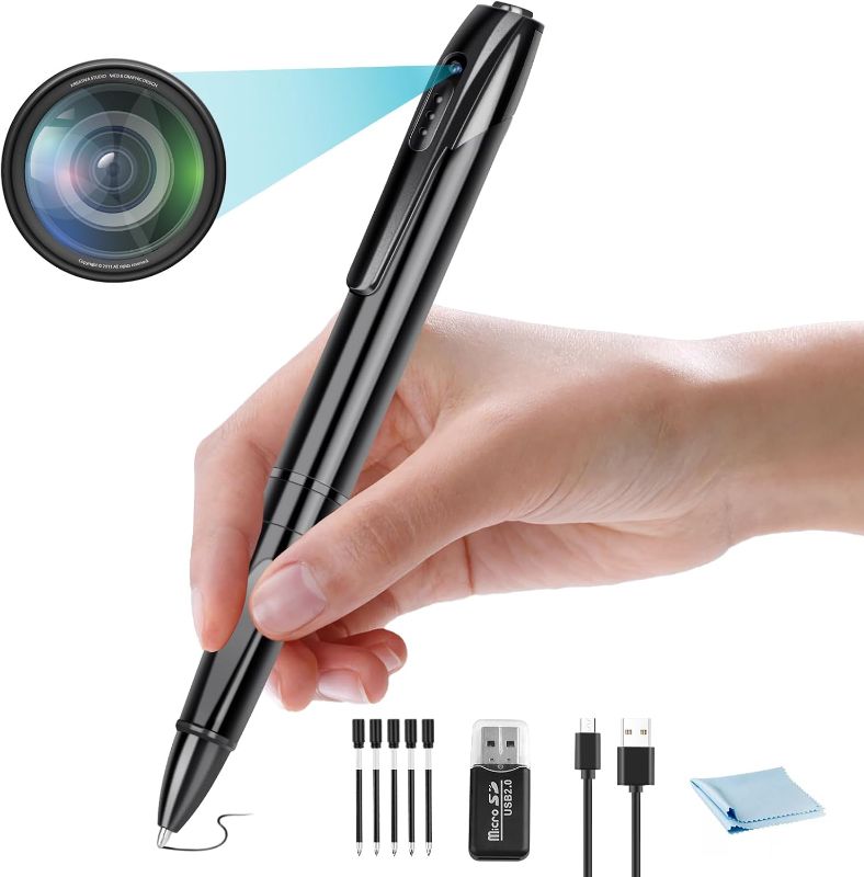 Photo 1 of Hidden Camera - Mini Cameras HD 1080P -with 64GB SD Card- Hidden Cameras Pen Cameras for Indoor Safety Classroom Learning