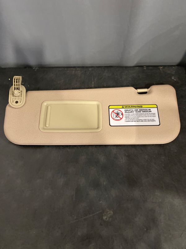 Photo 2 of Beige Left Driver Side Sun Visor Compatible with Hyundai Elantra 2011 2012 2013 2014 2015 Replaces# 852103X000TX