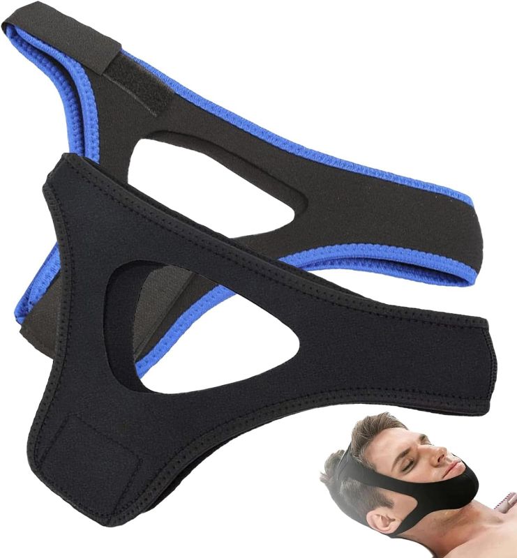 Photo 1 of 2PCS Veralabs Airflow Jaw Strap, Anti Snoring Devices, Anti Snoring Chin Strap, Adjustable Breathable Chin Strap for Men and Women Sleeping, Simple and Effective Stop Snoring Solution