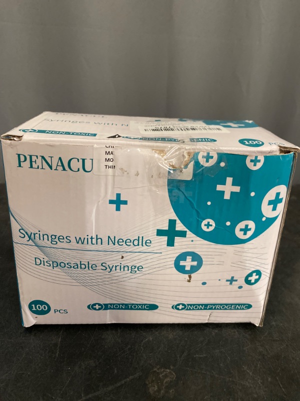 Photo 3 of 1cc Lab Syringes with Needle 29 Gauge 1/2 Inch (12.7mm),Pack of 100