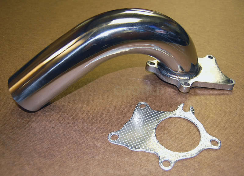 Photo 1 of T3 T4 Stainless Steel 2.5" TIG welded Downpipe w/Gasket universal Fabrication SS