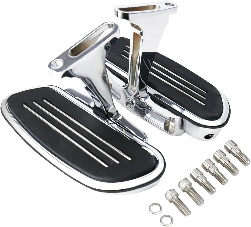 Photo 1 of Chrome Passenger Footboard Floorboard and Mount Kit Fit for Harley Touring Models Road King Road Glide Street Glide Electra Glide CVO 1993-Up