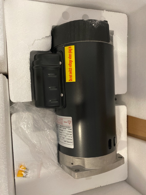 Photo 2 of B2854 Pool Pump Motor,1.5 HP Compatible with Century/Smith Pool Pump Motors. Square Flange, 3450 RPM, 230/115 Volts, 8.0/16.0 Amps, 56Y Frame, PSC, ODP Housing, 1.1 Service Factor,3 Year Warranty