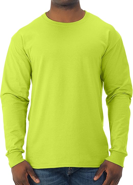 Photo 1 of 2XL Men's Dri-Power Cotton Blend Long Sleeve Tees, Moisture Wicking, Odor Protection, UPF 30+