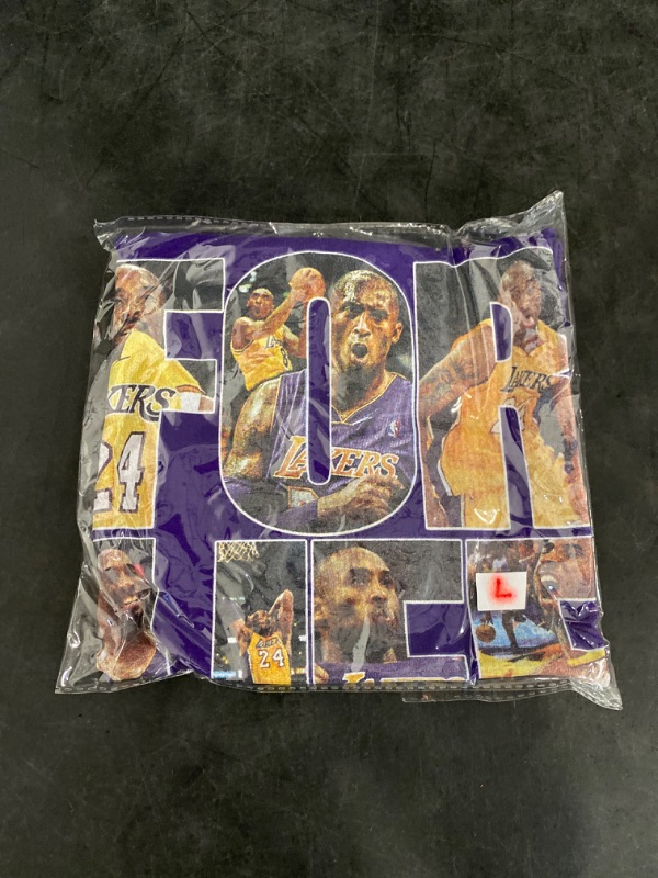 Photo 2 of Large Kobe remembrance T-Shirt Purple Heavy Cotton