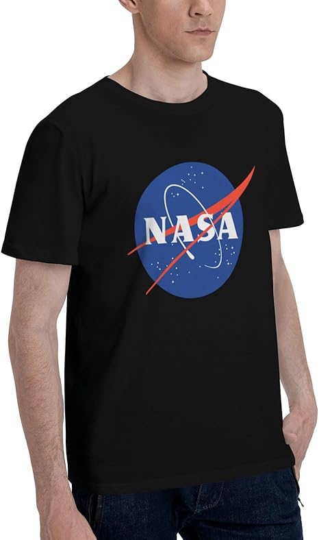 Photo 1 of Large NASA Logo T-Shirt Man Short Sleeve Tshirts Cotton Casual T-Shirt