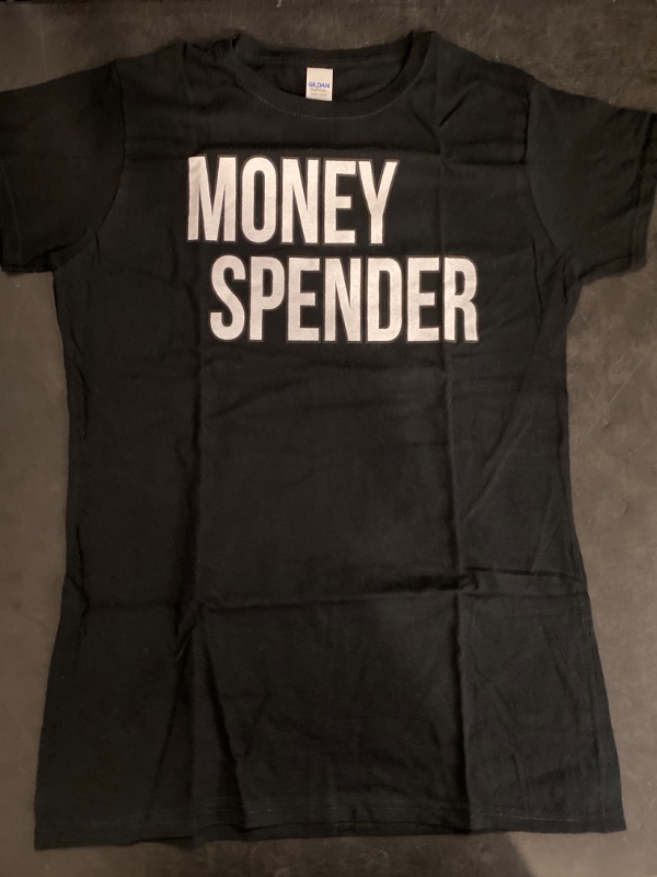 Photo 2 of Women’s large Money Spender T-Shirt Black