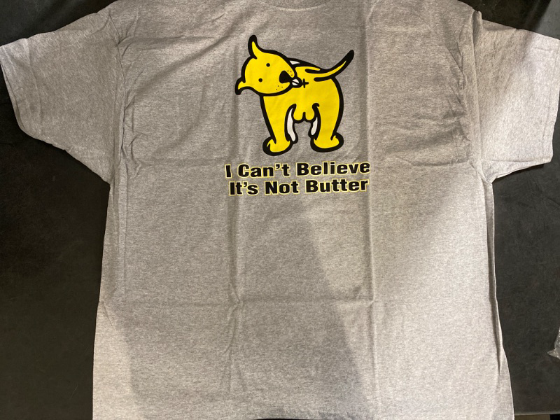 Photo 2 of 3XL I Can't Believe It's Not Butter Funny Cute Dog Fashion Men's Graphic T-Shirt