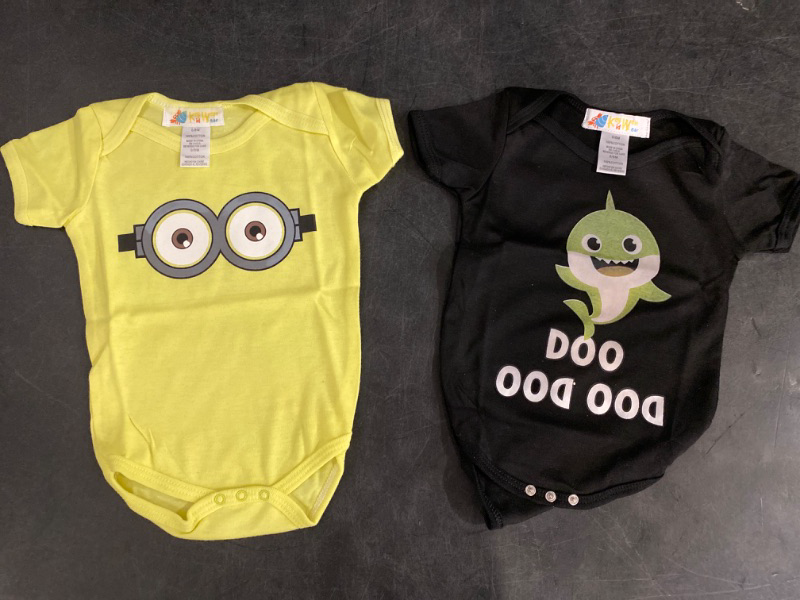 Photo 1 of 0-6 Months Baby Onesies Minion and Baby Shark bundle for infants