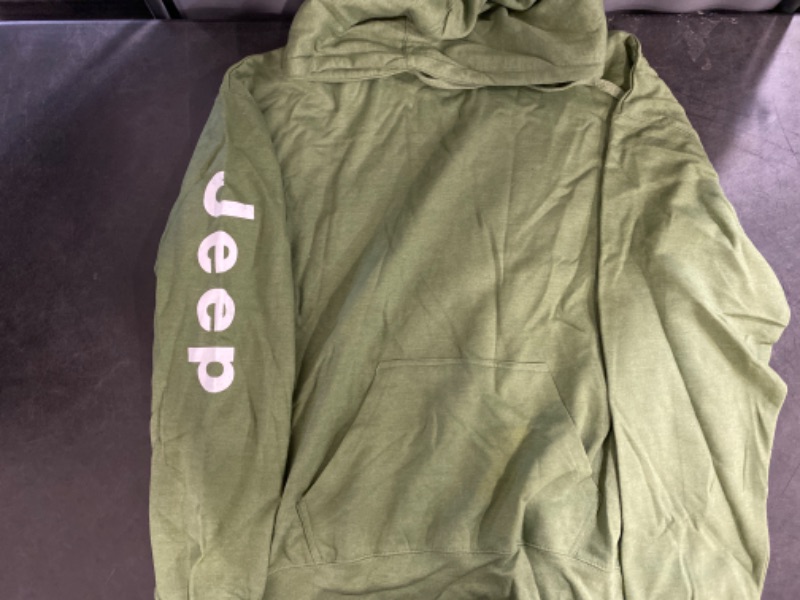 Photo 1 of 2XL Custom Design Jeep Hoodie Green Long Sleeve