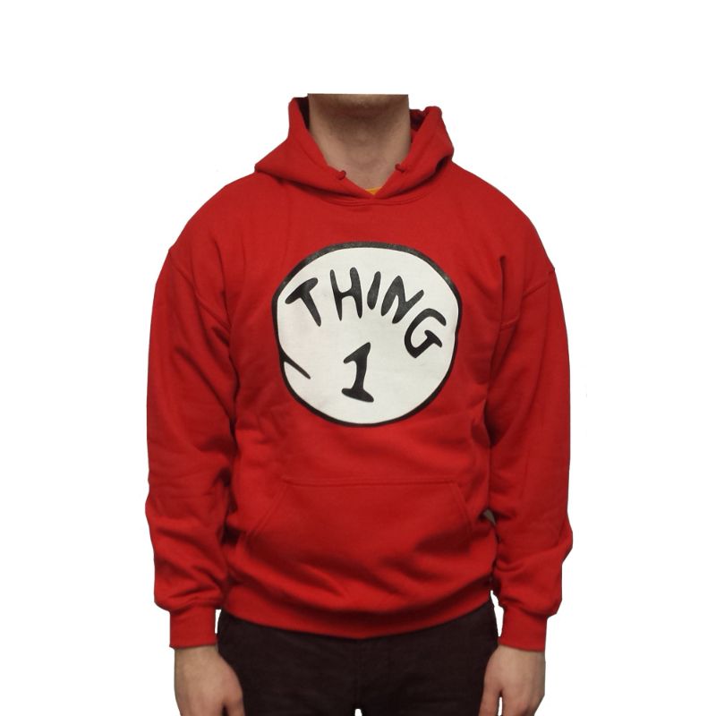 Photo 1 of XL Thing 1 Hoodie Sweatshirt Hooded Costume Book Movie Dr Seuss Cat In The Hat