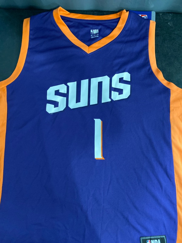 Photo 2 of XL Devin Booker Phoenix Suns NBA Purple Icon Edition Player Jersey