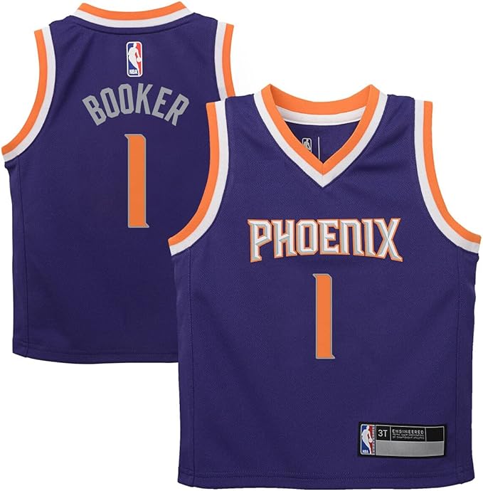 Photo 1 of XL Devin Booker Phoenix Suns NBA Purple Icon Edition Player Jersey