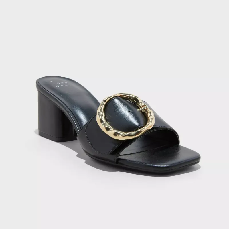 Photo 1 of 8 1/2 Women's Diana Buckle Mule Heels - A New Day
