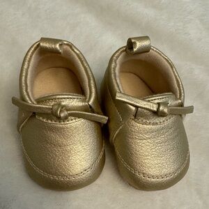 Photo 1 of 3-6 Month Cat & Jack Moccasin Shoes Baby Infant Girl’s Month Gold