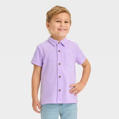 Photo 1 of 4T + 5T Sized Toddler Boys' Pique Knit Shirt - Cat & Jack x 2