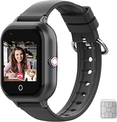 Photo 1 of Kids Smart Watch with GPS Tracker and Calling, 4G Smartwatches Girls Boys with SIM Card SOS Camera Voice Video Call School Mode for Kids Children Aged 4-12 Birthday Gifts