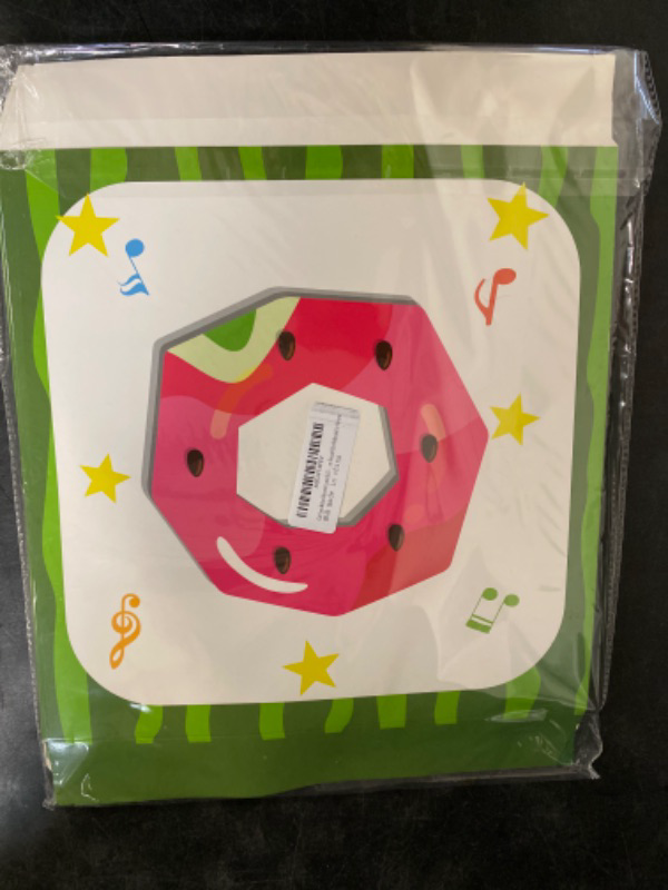 Photo 1 of Cartoon Melon 2nd Birthday Balloon Boxes Party Supplies Decorations, 3pcs Watermelon One In A Melon Theme Party Gift Boxes Blocks Decor with TWO Cake Smash Backdrop