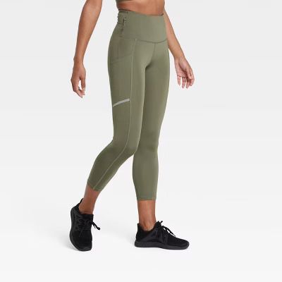 Photo 1 of Small Women's Sculpt Ultra High-Rise Run Capri Leggings - All in Motion™ Moss Green