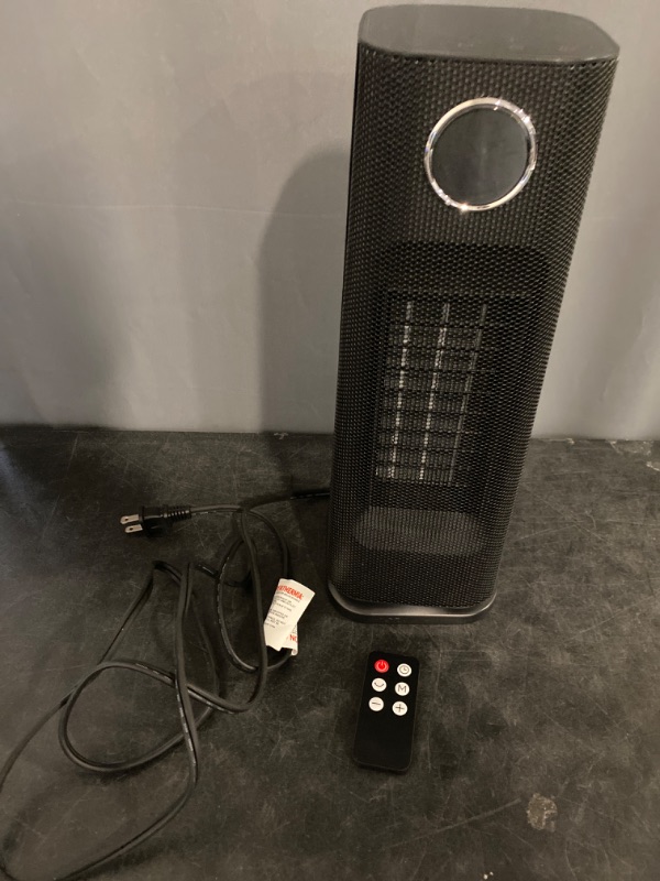 Photo 2 of Space Heater for Indoor Use, 1500W Fast Electric Portable Ceramic Heaters with Thermostat, 4 Modes, 24H Timer, 70°Oscillating Room Heater with Remote for Office Bedroom Use, 2024 Upgraded