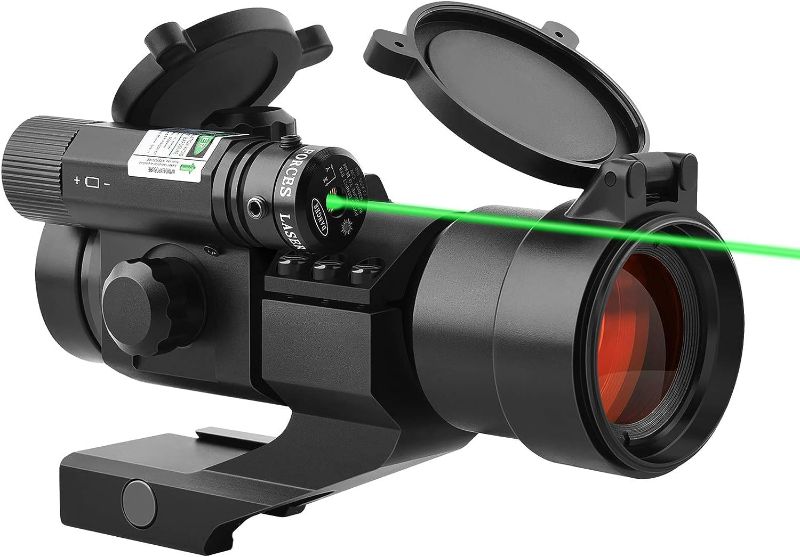 Photo 1 of  1x30mm Red Dot Sight Scope with Red Laser Reflex Sight for 20mm Cantilever Mount