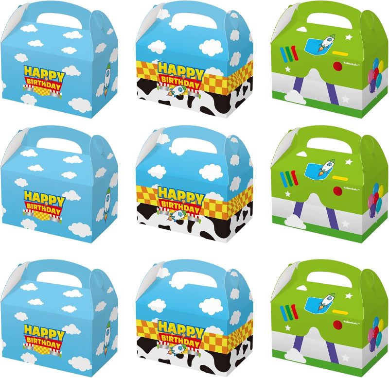 Photo 1 of Cartoon Story Party Boxes 15pcs Toy Inspired gift Goodie bags for Toy Theme Birthday Decoration Kids Boys Girls Party Supplies