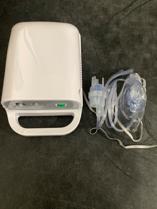 Photo 2 of Portable Nebulizer, Nebulizer Machine for Adults Kids, Mini Handheld Nebulizer with Mouthpiece Adults&Chlid Masks, Steam Inhaler of Cool Mist for Travel and Home Use 1215015