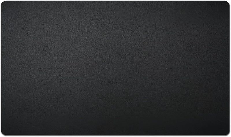 Photo 1 of Nekmit Leather Desk Blotter Pad 24 x 14 Inches, Flat, Non-Slip, Waterproof, Black